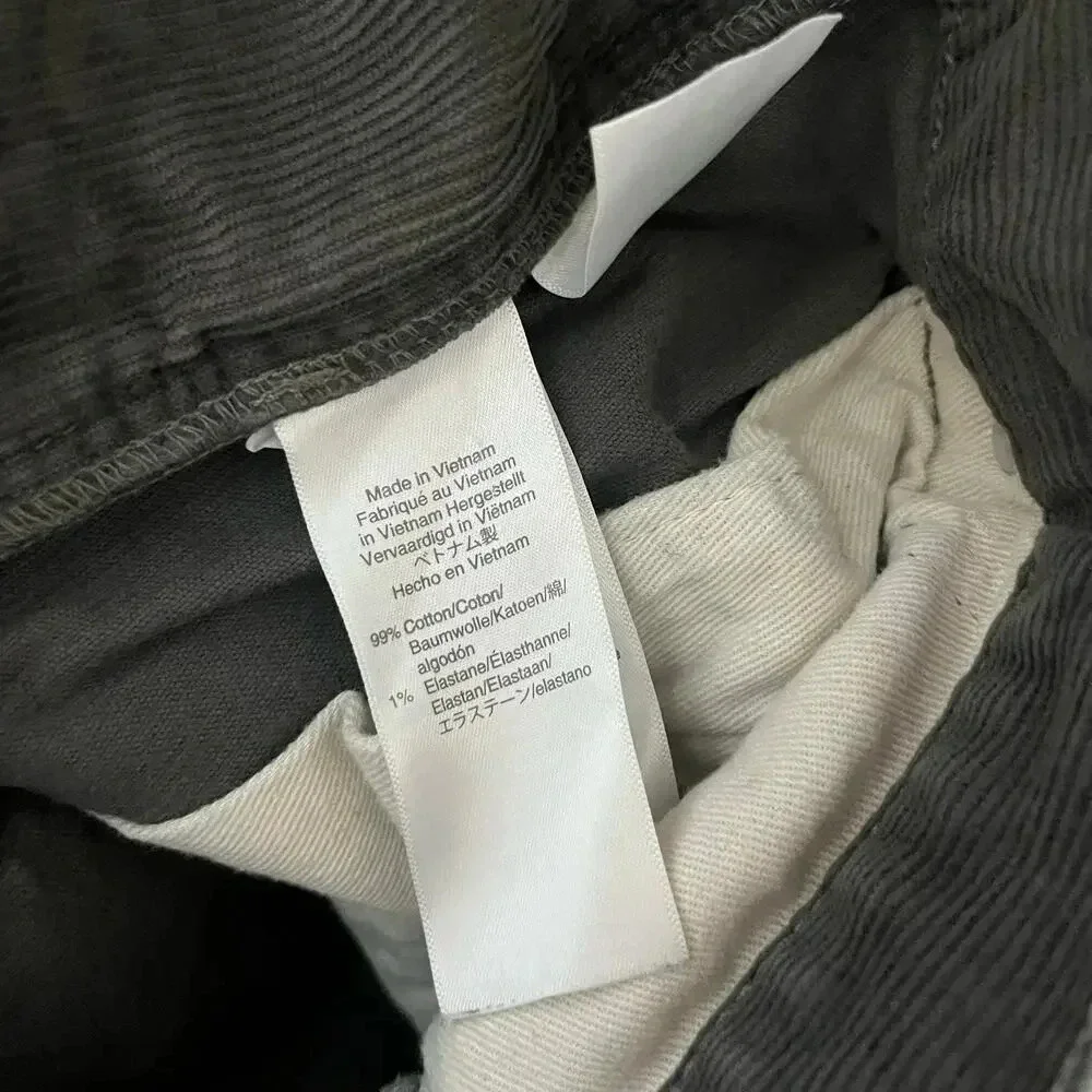 J. Crew Corduroy Pants Men’s 28 32 Straight Leg Gray